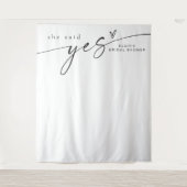 BLAIR minimalist boho ze zei ja Vrijgezellenfeest Wandkleed (Voorkant)