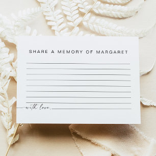 BLAIR Minimalist Funeral Deel een Memory Kaart