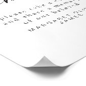 BLAIR Minimalist Share a Memory Funeral Service Poster (Hoek)