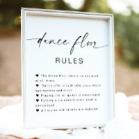 BLAIR minimalistisch bordje voor regels voor wedde