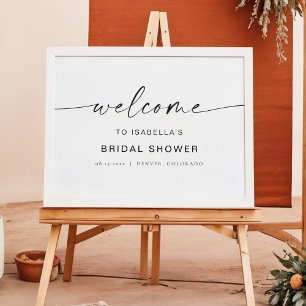 BLAIR Minimalistische Boho Bruiloft Feest Welkom B Poster