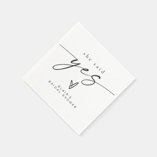 BLAIR Minimalistische Boho Ze Heeft Ja Gezegd Brui Servet (Hoek)