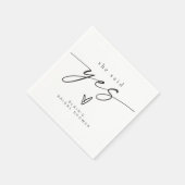 BLAIR Minimalistische Boho Ze Zegde Ja Bruiloft Fe Servet (Hoek)