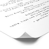 BLAIR Modern Boheems Drinkbarmenu Poster (Hoek)