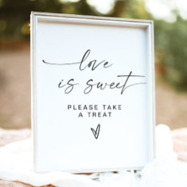 BLAIR Modern Boheems Love is Sweet Dessert Table Poster