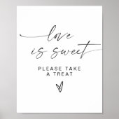 BLAIR Modern Boheems Love is Sweet Dessert Table Poster (Voorkant)