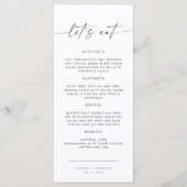 BLAIR Modern Bohemen Let's Eat Dinner Menu (Voorkant)