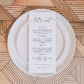 BLAIR Modern Bohemen Let's Eat Dinner Menu