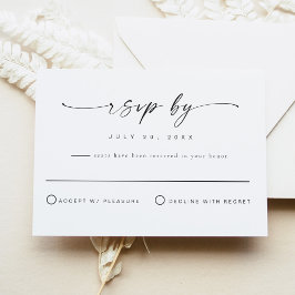 BLAIR Modern Bohemen Simple RSVP Briefkaart