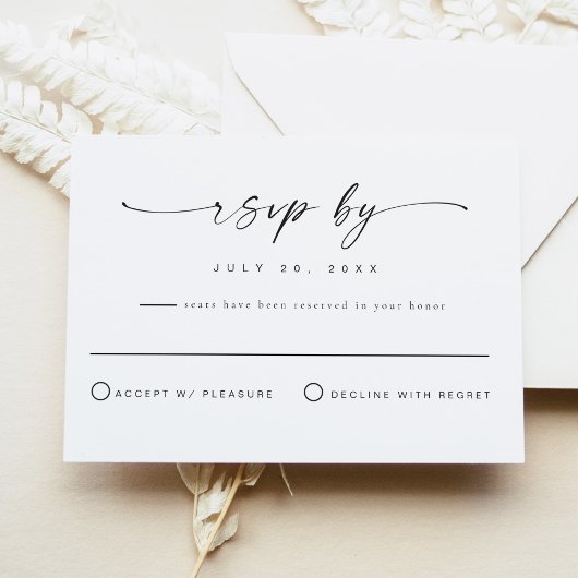 BLAIR Modern Bohemen Simple RSVP Briefkaart