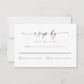 BLAIR Modern Bohemen Simple RSVP Briefkaart (Voorkant)