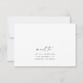 BLAIR Modern Bohemen Simple RSVP Briefkaart (Achterkant)