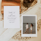 BLAIR Modern Bohemian Simple Photo Weduwen Kaart