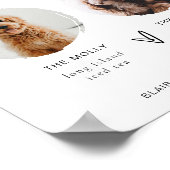 BLAIR Modern Boho 2 Foto Dog Signature Drink Poster (Hoek)