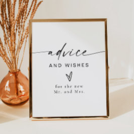 BLAIR Modern Boho Advies en wenst Passen getrouwd Poster