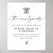 BLAIR Modern Boho Audio Phone Guest Book Sign Poster (Voorkant)