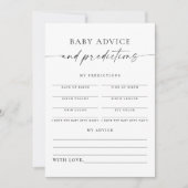 BLAIR Modern Boho Baby Advice and Predictions Kaar Kaart (Voorkant)