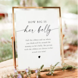 BLAIR Modern Boho Hoe groot is haar Belly Baby? Poster