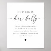 BLAIR Modern Boho Hoe groot is haar Belly Baby? Poster (Voorkant)