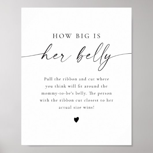 BLAIR Modern Boho Hoe groot is haar Belly Baby? Poster (Voorkant)