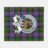 Blair Modern Clan Badge Tartan Pset Fleece Deken (Voorkant (Horizontaal))