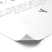 BLAIR Modern Hoe groot is haar Belly Baby shower G Poster (Hoek)