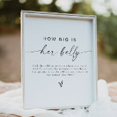 BLAIR Modern Hoe groot is haar Belly Baby shower G Poster
