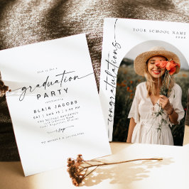 BLAIR Modern Minimal Arch Foto Boho Afstuderen Kaart