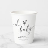 BLAIR Modern Minimal Boho Oh Baby shower Papieren Bekers (Voorkant)