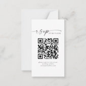 BLAIR Modern Minimalist QR Code Mini RSVP Card Notitiekaartje (Voorkant)