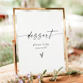 BLAIR Modern Minimalistisch Dessert Tafelbord Poster