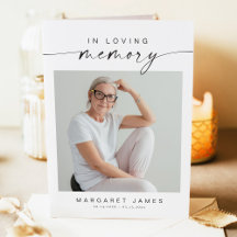 BLAIR Modern minimalistisch herdenkingsprogramma