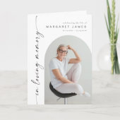 BLAIR Modern minimalistisch herdenkingsprogramma Kaart (Voorkant)