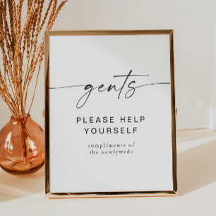 BLAIR Modern minimalistische brikettertoiletrie Poster