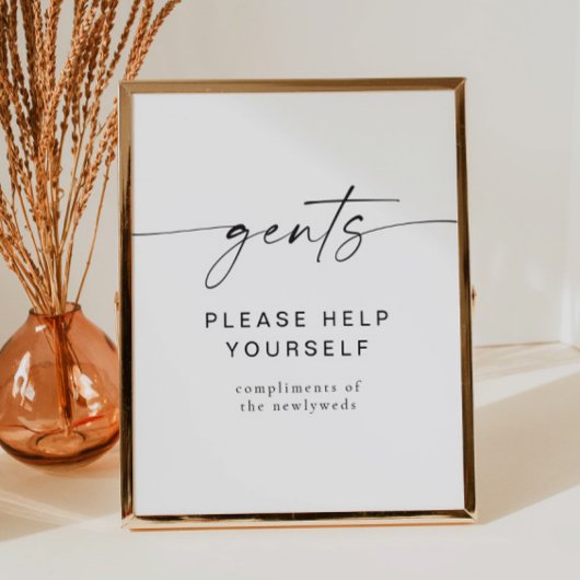 BLAIR Modern minimalistische brikettertoiletrie Poster