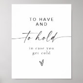 BLAIR Modern om een bruiloft te hebben en te houde Poster (Voorkant)