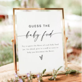 BLAIR Modern raad het Baby Baby shower spel Poster