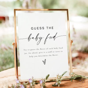 BLAIR Modern raad het Baby Baby shower spel Poster