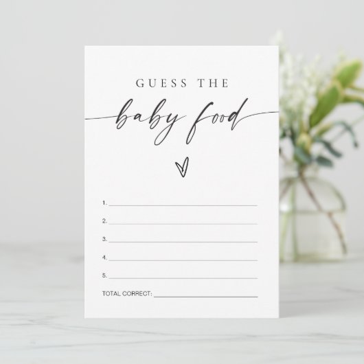 BLAIR Modern raadt het Baby Baby shower Kaart (Staand voorkant)