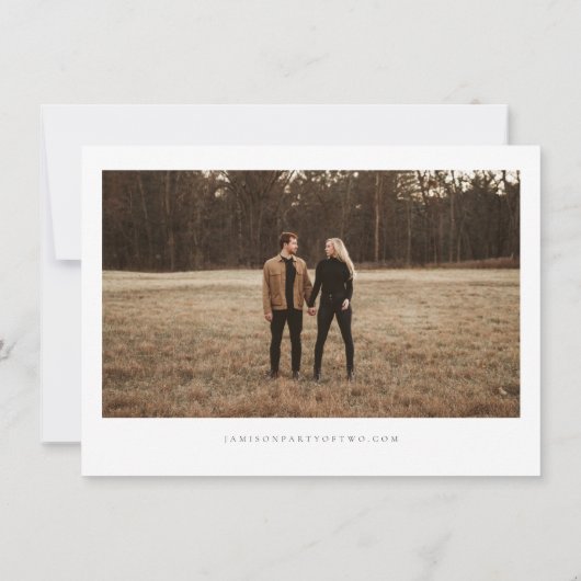 BLAIR Moderne Bohemian Font Photo Save the Date Kaart (Achterkant)