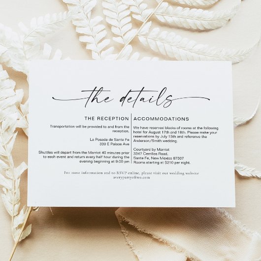 BLAIR Moderne Bohemian Simple Details Insert Kaart