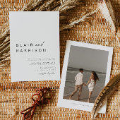 BLAIR Moderne Bohemian Simple Photo Weduwen Invita Kaart