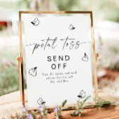 BLAIR Moderne Bohemian Weddenschap Petal Toss Poster