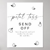 BLAIR Moderne Bohemian Weddenschap Petal Toss Poster (Voorkant)