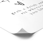 BLAIR Moderne Bohemian Wedding Open Seating Poster (Hoek)