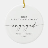 BLAIR Moderne Minimale 1 kerst-feestdag Keramisch Ornament (Voorkant)