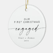 BLAIR Moderne Minimale 1 kerst-feestdag Keramisch Ornament (Links)