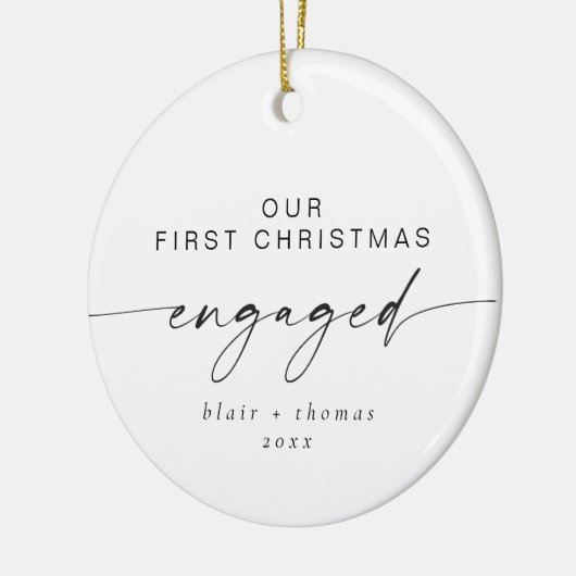 BLAIR Moderne Minimale 1 kerst-feestdag Keramisch Ornament (Links)