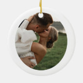 BLAIR Moderne minimale 1-kerstfeestdag Keramisch Ornament (Achterkant)