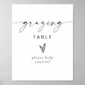 BLAIR Moderne Minimale Bohemische Grazing Tabel Poster (Voorkant)